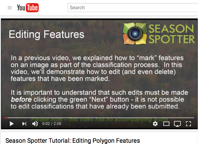Phenology 101: Season Spotter Tutorial: Editing Polygon Features