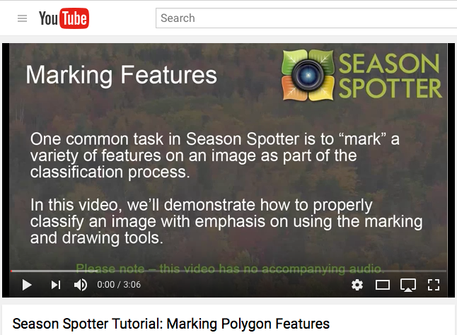 Phenology 101: Season Spotter Tutorial: Marking Polygon Features